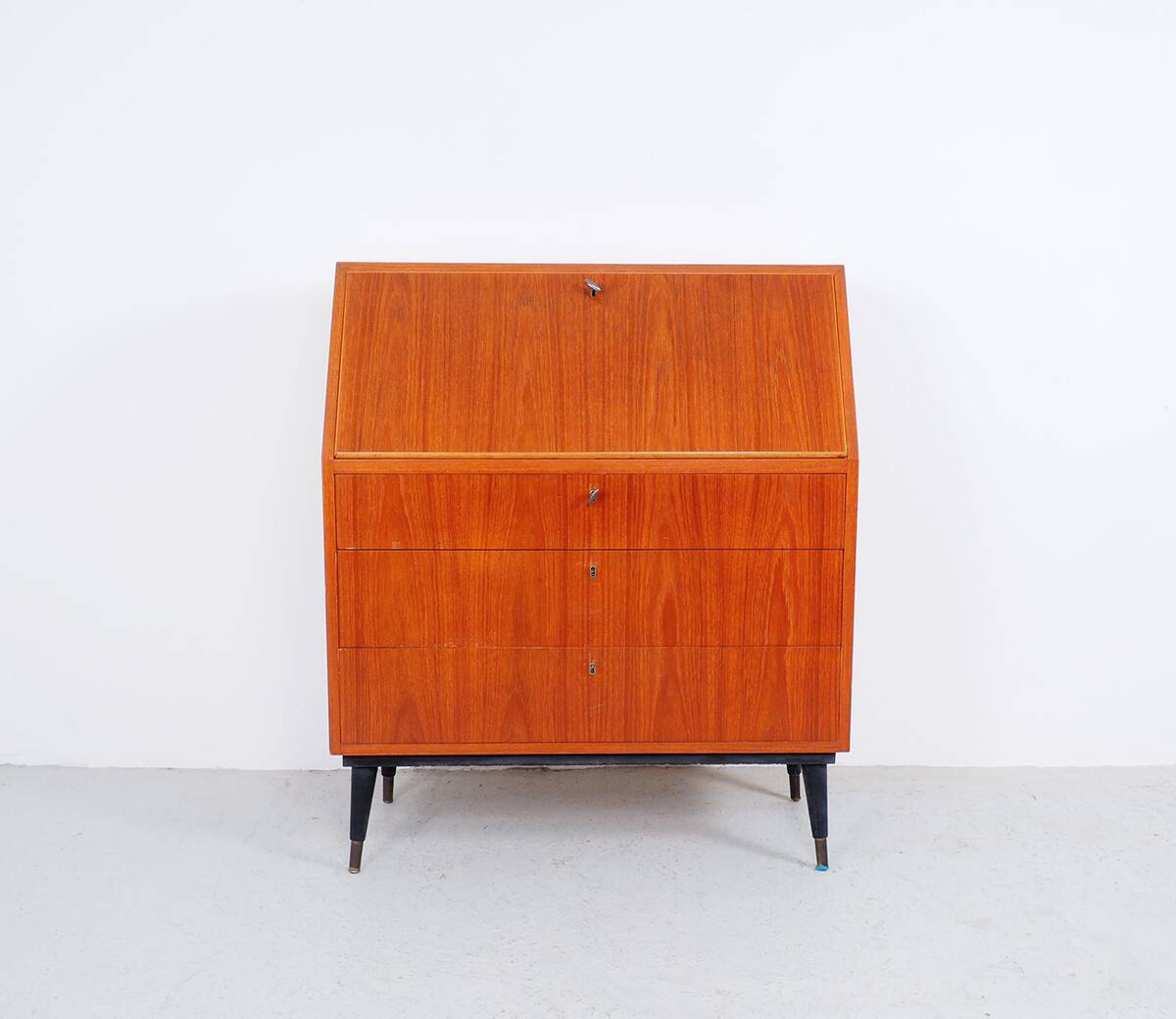 Secrétaire vintage en teck, 1960