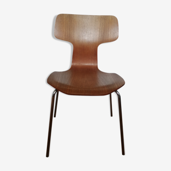 Wooden chair by Arne Jacobsen for Fritz Hansen from the 1980