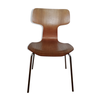 Wooden chair by Arne Jacobsen for Fritz Hansen from the 1980