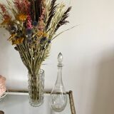 Engraved crystal wine decanter 20s-30s