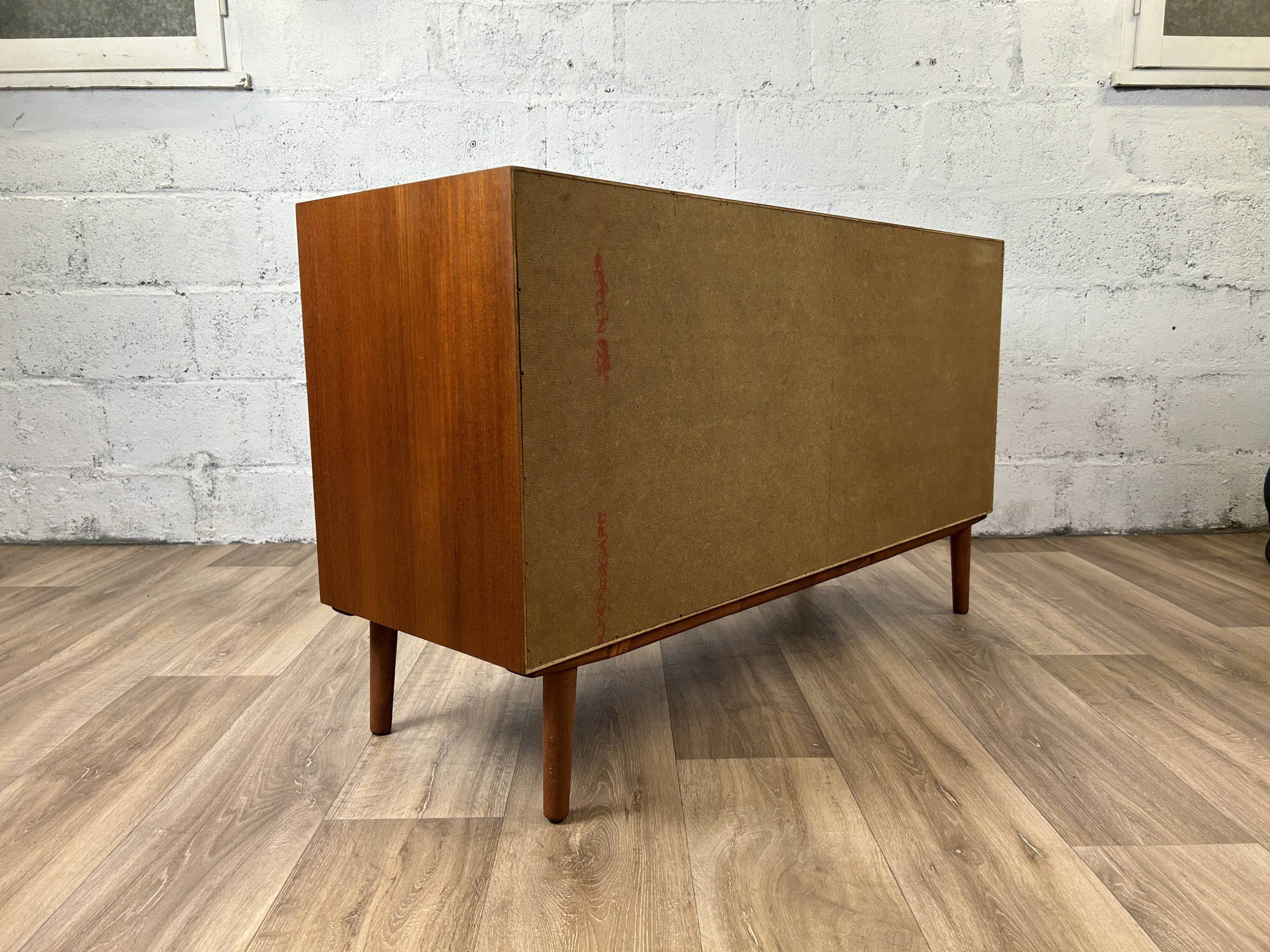 Mid-length Scandinavian vintage teak sideboard, 1960s