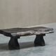 Sculptural coffee table in solid wood with natural edges, Europe, 1960s.