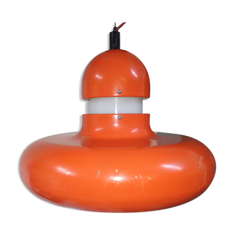 Orange suspension lamp