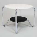 Table Kovona noir et blanc fabriquée en Tchéquie des années 1950