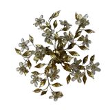 Plafonnier Crystal Flower en tôle