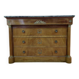 Commode de style Empire marbre vert