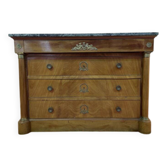 Commode de style Empire marbre vert