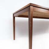 Coffee table in rosewood with blue tiles of Danish design from the 1960s