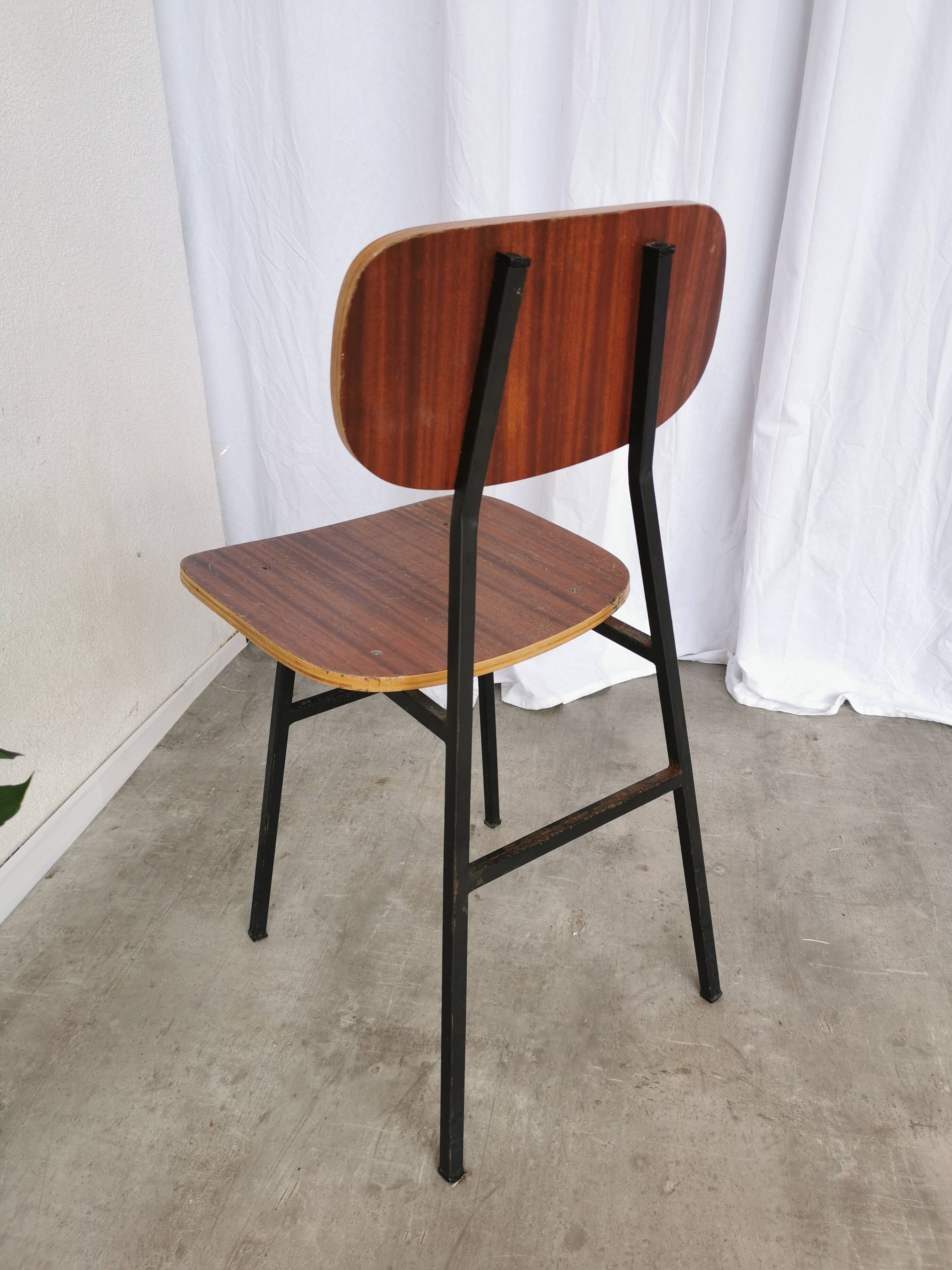Vintage stol kamnik school chair: 1970s yugoslavia, industrial design