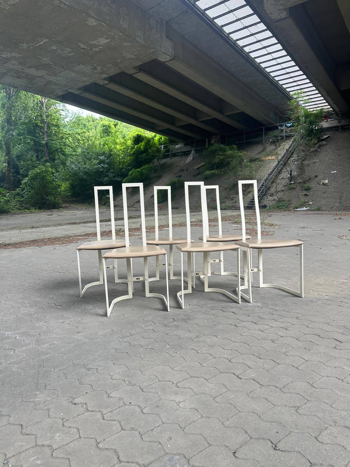 6x Modernist Side Chair-Gastone Rinaldi pour THEMA