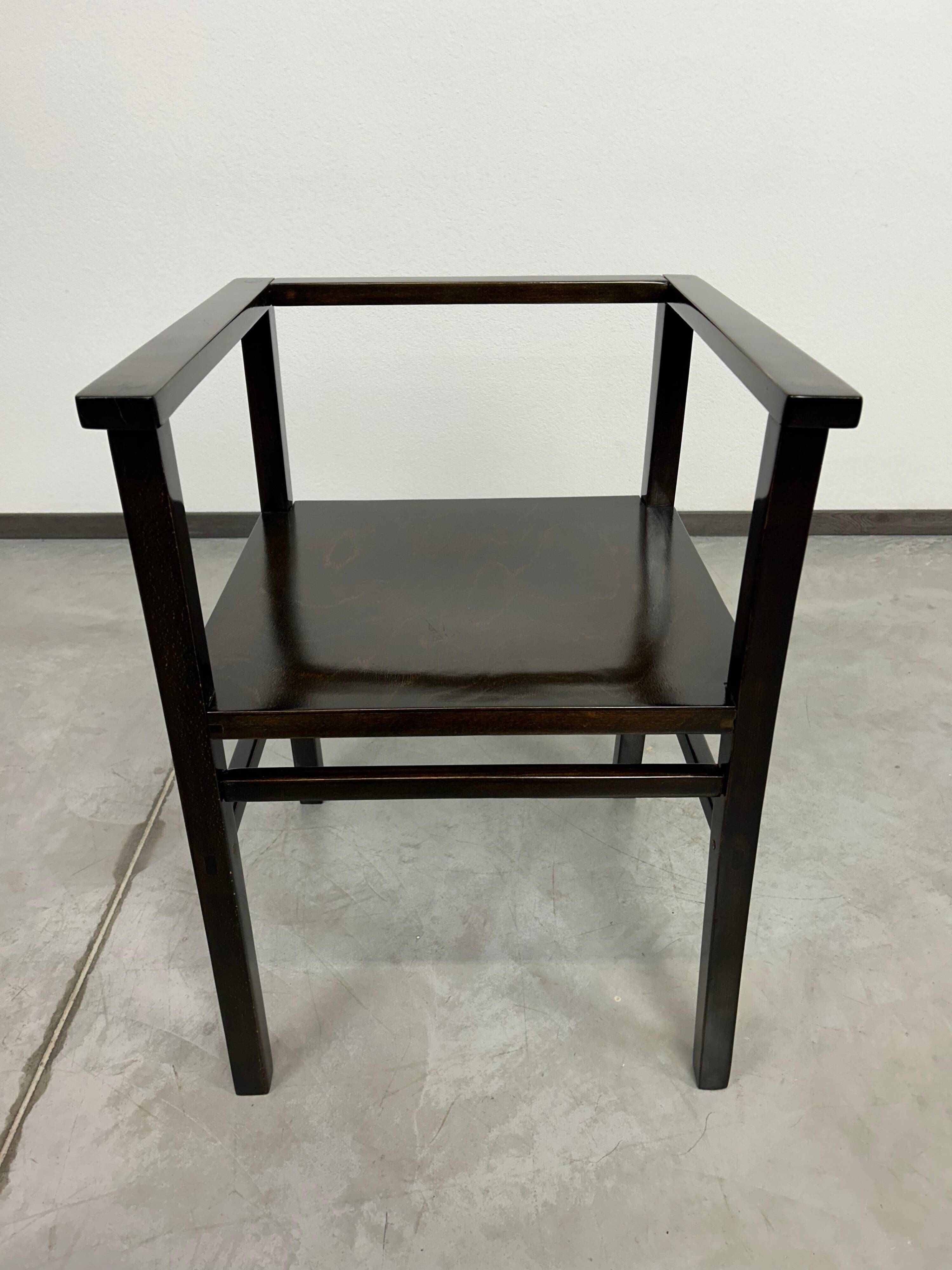 Chaise de bureau art déco cubiste