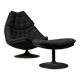 Fauteuil lounge Artifort F588 avec repose-pieds par Geoffrey Harcourt, 1967