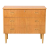 Scandinavian oak chest of drawers