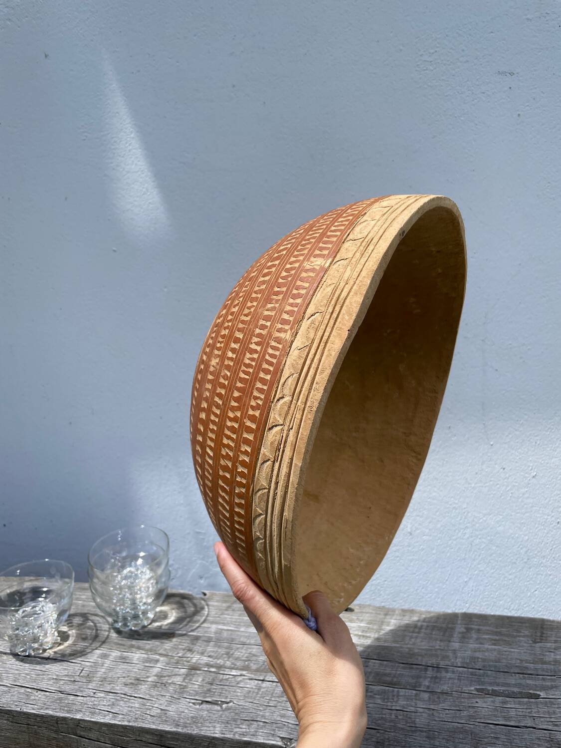 Ethnic wall calabash