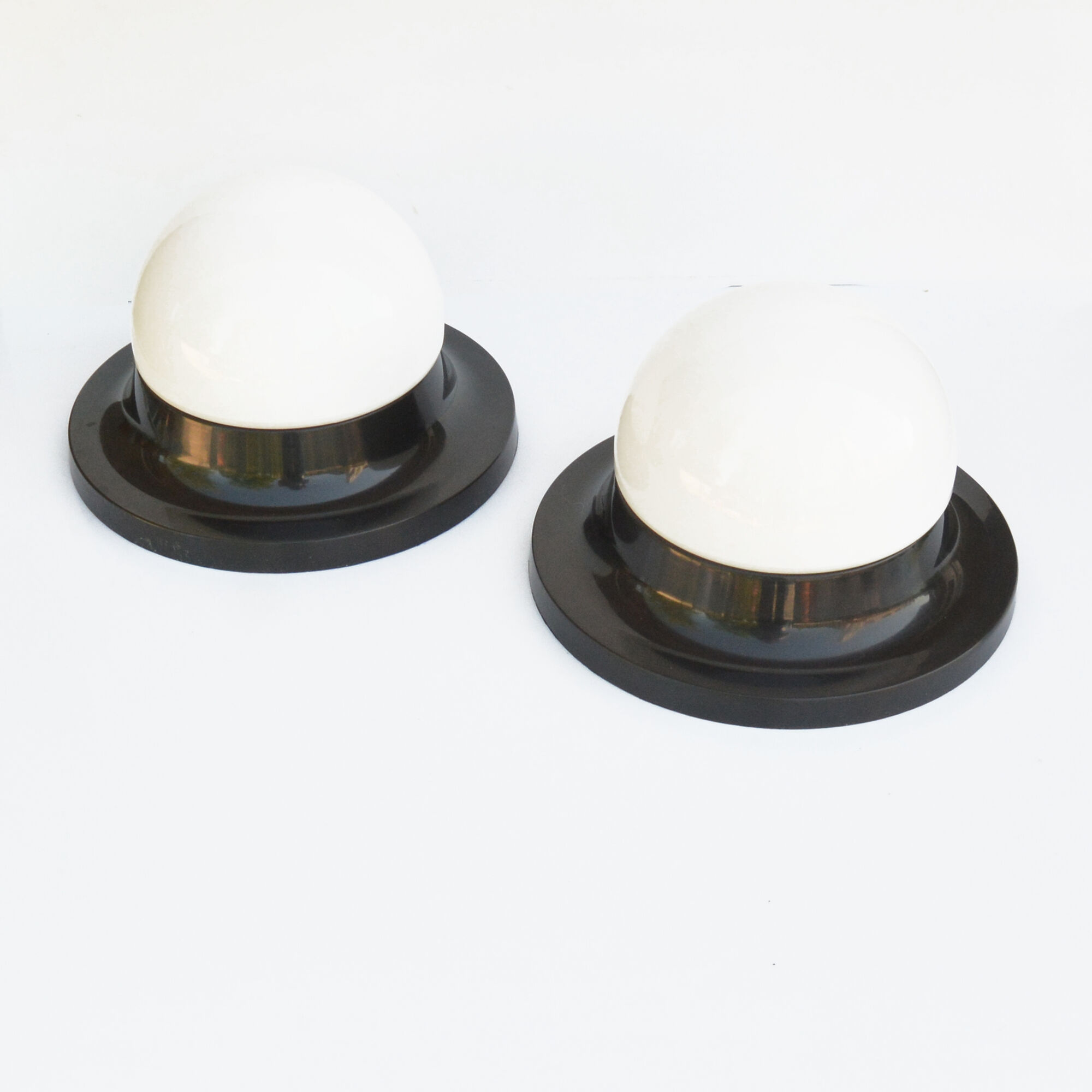 1970s a minimalist pair of plafonds, Polam Radom, Poland