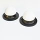 1970s a minimalist pair of plafonds, Polam Radom, Poland