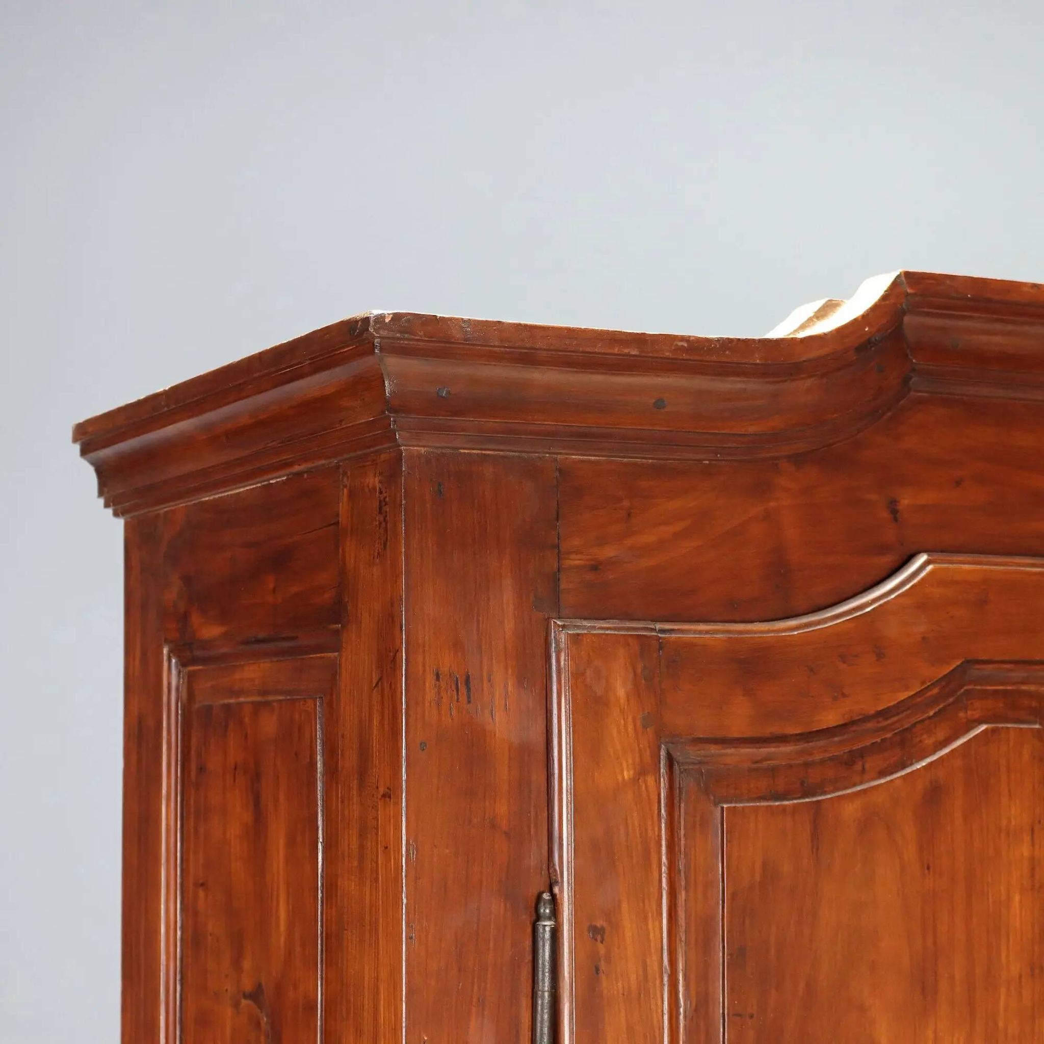 Antique cherry wood wardrobe with drawers, Italy, 19th century