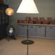 Vintage opaline and glass floor lamp 1960