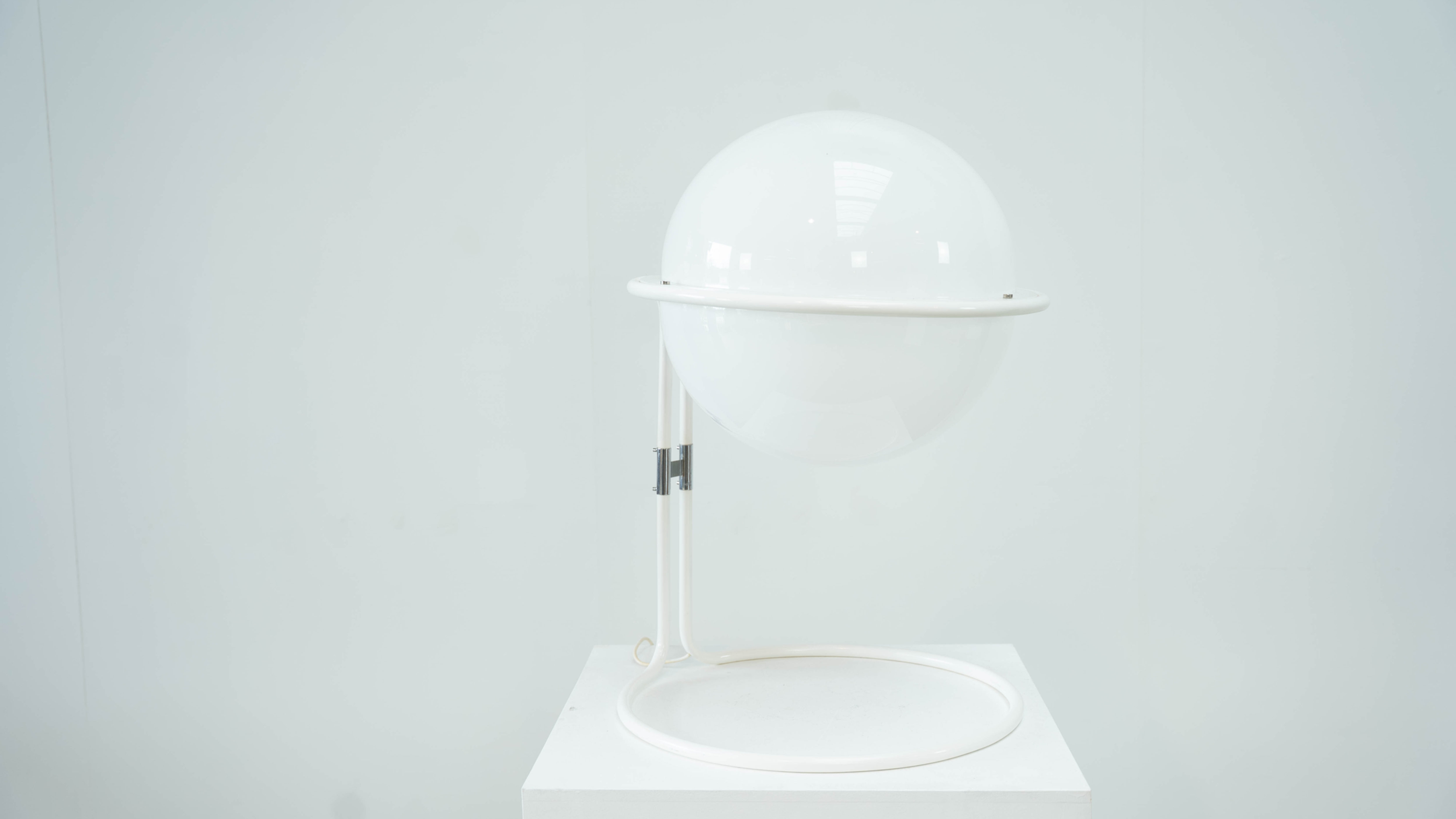 XL Italian globe floor lamp