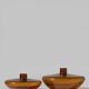 Pair Of Swedish “Bimatare” Amber Glass Vases, 1900s