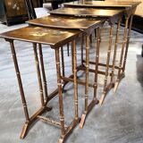 Napoleon III flower-decorated tables