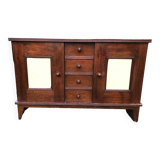 Vintage René Gabriel sideboard with 2 doors and 4 drawers in beech.