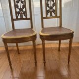 Antique caned chairs