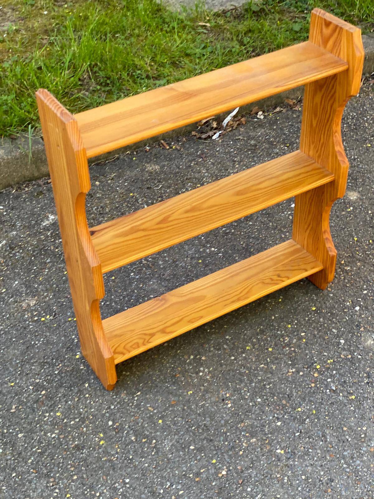 Solid pine wall shelf