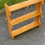Solid pine wall shelf