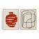 Pair of giclee prints, abstract wall art set of two, 50x70cm