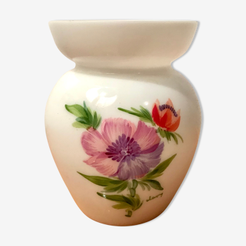 Small hand-painted vase