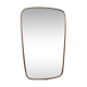50s brass mirror - 57x36cm