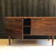 Low scandinavian rosewood sideboard by ib kofod larsen