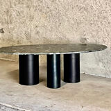 Coffee table marble feet steel