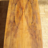 1960s blond wooden coffee table