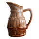 50cl glazed ceramic pitcher with beer barrel decoration