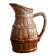 50cl glazed ceramic pitcher with beer barrel decoration