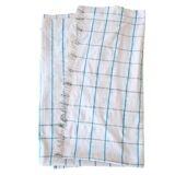 Vintage Haik checkered blanket from Morocco - 172 x 202 cm