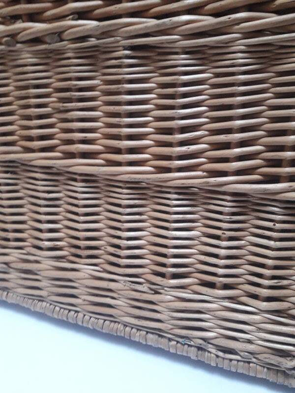 Wicker trunk L75xH53xD48 vintage