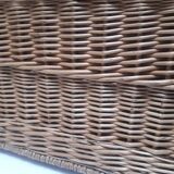 Wicker trunk L75xH53xD48 vintage
