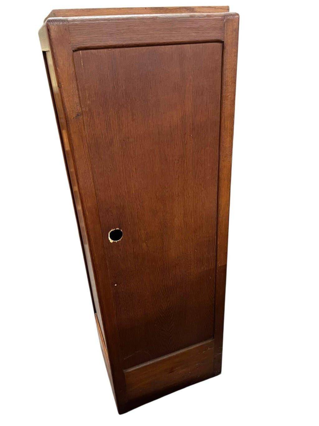 Vintage wooden binder / roller shutter binder / compartment binder
