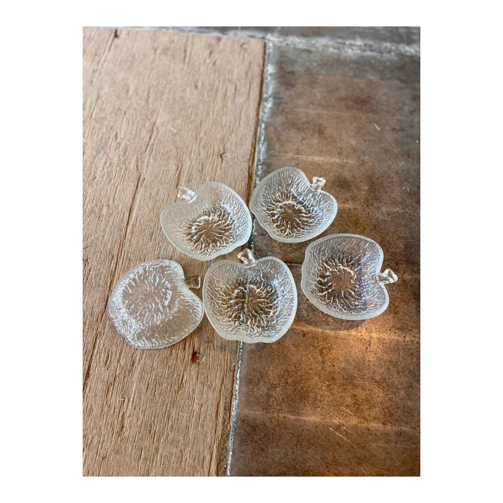 Set of vintage bowls, apple