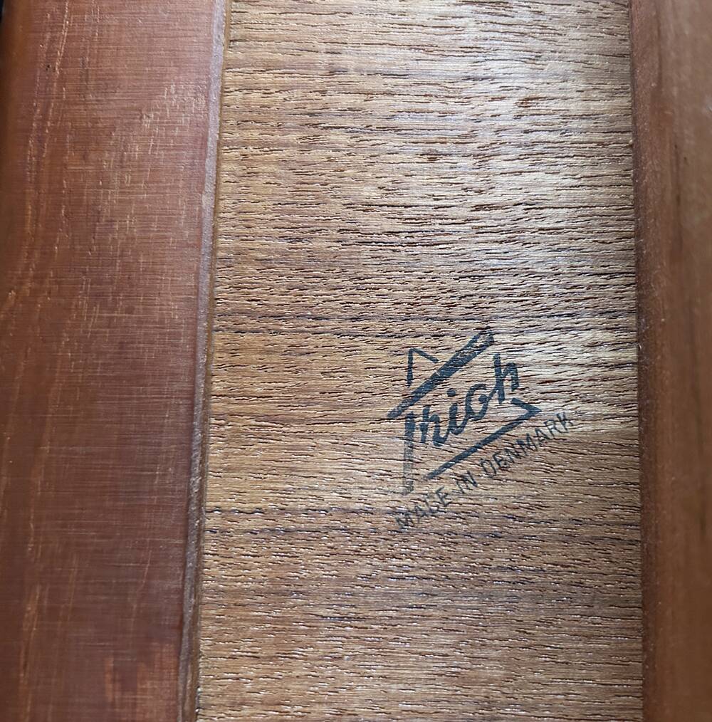 Danish teak coffee table Trioh Mobler attributed to Niels Bach, vintage, 1960s