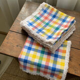 6 vintage antique napkins