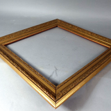 Square frame wood gilded stucco gold leaf for painting 34x34 cm SB