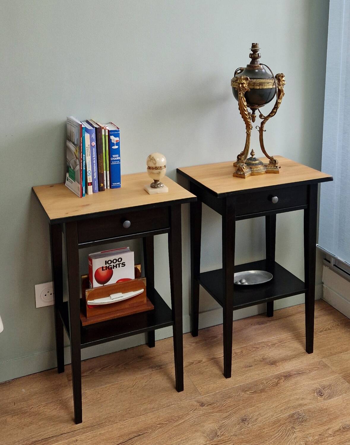 Hemmes solid pine bedside tables