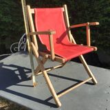 Petit fauteuil d’enfant pliant en toile plage