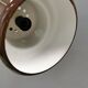 Mini poker hanging lamp in original brown colour by Jo Hammerborg 1977.