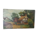 Landscape oil on panel