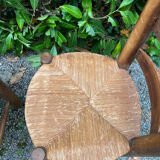 Pair of chairs, rustic finish, 1940-1950